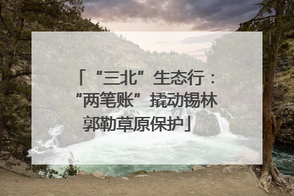 “三北”生态行：“两笔账”撬动锡林郭勒草原保护