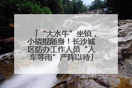 “大水牛”坐镇，小撬棍随身！长沙城区防办工作人员“人车等雨”严阵以待