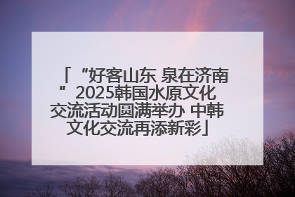 “好客山东 泉在济南”2025韩国水原文化交流活动圆满举办 中韩文化交流再添新彩