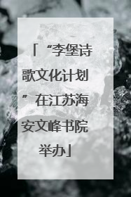 “李堡诗歌文化计划”在江苏海安文峰书院举办