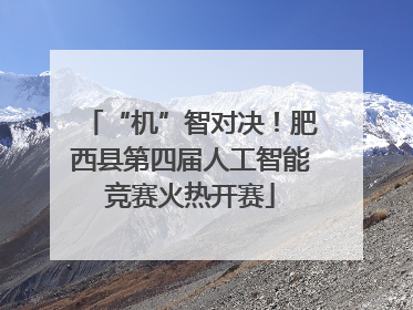 “机”智对决！肥西县第四届人工智能竞赛火热开赛