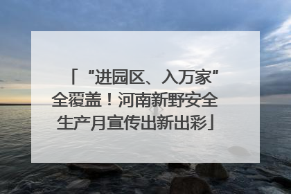 “进园区、入万家”全覆盖！河南新野安全生产月宣传出新出彩
