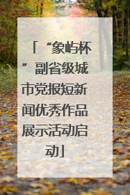“象屿杯”副省级城市党报短新闻优秀作品展示活动启动