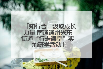知行合一汲取成长力量 南通通州兴东街道“行走课堂”实地研学活动