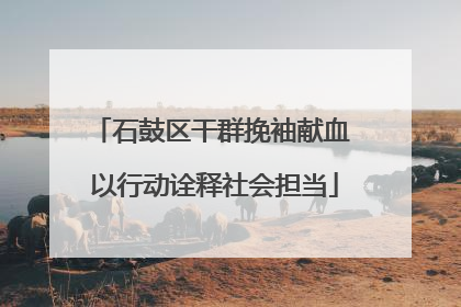 石鼓区干群挽袖献血 以行动诠释社会担当