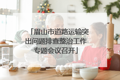 眉山市道路运输突出问题排查整治工作专题会议召开