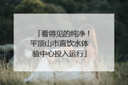 看得见的纯净！平顶山市直饮水体验中心投入运行