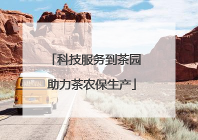 科技服务到茶园 助力茶农保生产