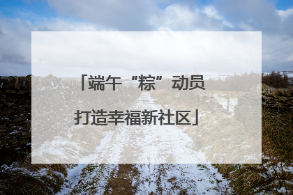 端午“粽”动员 打造幸福新社区