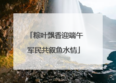 粽叶飘香迎端午 军民共叙鱼水情