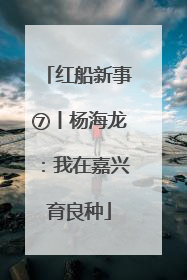 红船新事⑦丨杨海龙：我在嘉兴育良种