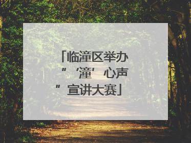 临潼区举办“‘潼’心声”宣讲大赛