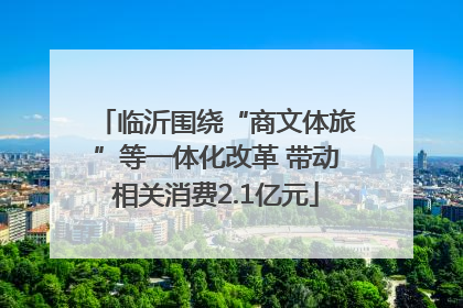 临沂围绕“商文体旅”等一体化改革 带动相关消费2.1亿元