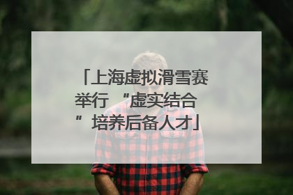 上海虚拟滑雪赛举行 “虚实结合”培养后备人才