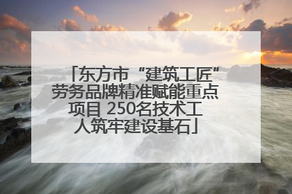 东方市“建筑工匠”劳务品牌精准赋能重点项目 250名技术工人筑牢建设基石