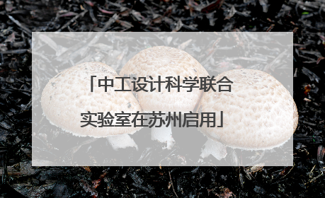 中工设计科学联合实验室在苏州启用