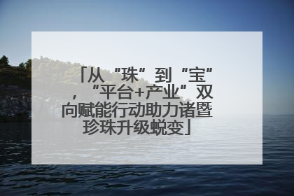 从“珠”到“宝”，“平台+产业”双向赋能行动助力诸暨珍珠升级蜕变