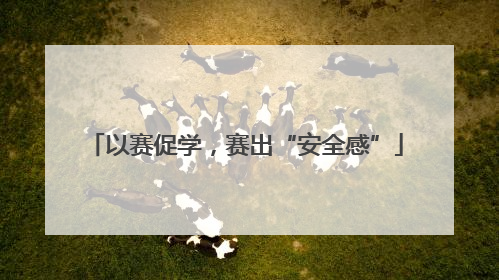 以赛促学，赛出“安全感”