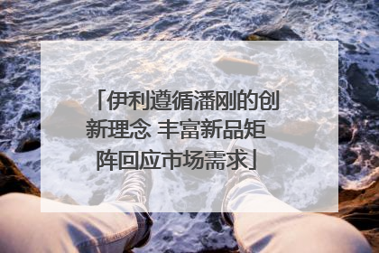 伊利遵循潘刚的创新理念 丰富新品矩阵回应市场需求