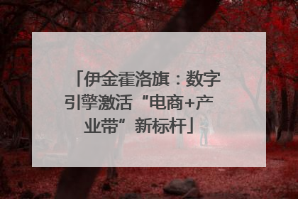 伊金霍洛旗：数字引擎激活“电商+产业带”新标杆