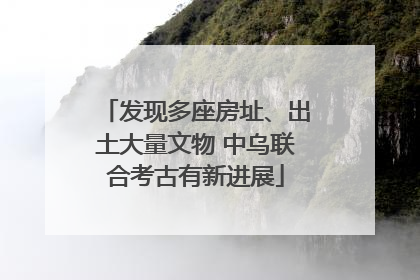 发现多座房址、出土大量文物 中乌联合考古有新进展