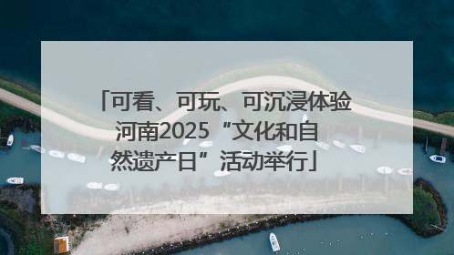 可看、可玩、可沉浸体验 河南2025“文化和自然遗产日”活动举行