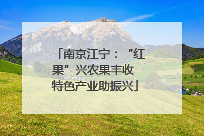 南京江宁：“红果”兴农果丰收 特色产业助振兴