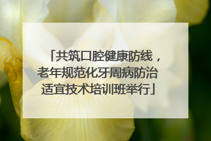 共筑口腔健康防线，老年规范化牙周病防治适宜技术培训班举行