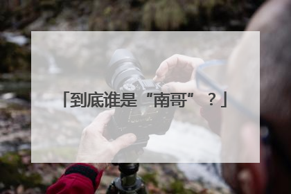 到底谁是“南哥”？