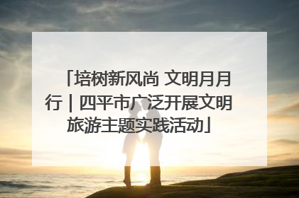 培树新风尚 文明月月行｜四平市广泛开展文明旅游主题实践活动