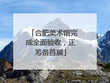 合肥美术馆完成全面验收，正筹备首展