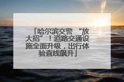 哈尔滨交警 “放大招”！道路交通设施全面升级，出行体验直线飙升