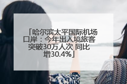 哈尔滨太平国际机场口岸：今年出入境旅客突破30万人次 同比增30.4%