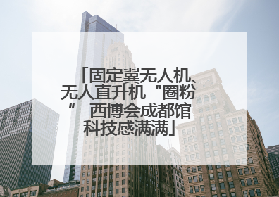 固定翼无人机、无人直升机“圈粉” 西博会成都馆科技感满满