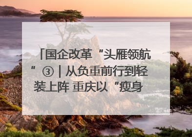 国企改革“头雁领航”③｜从负重前行到轻装上阵 重庆以“瘦身”谋“健体”