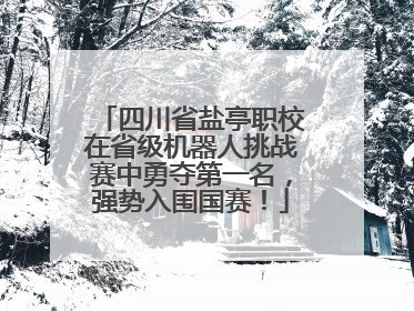 四川省盐亭职校在省级机器人挑战赛中勇夺第一名，强势入围国赛！
