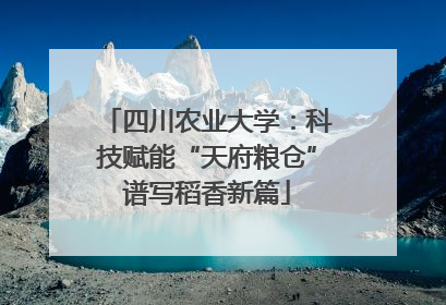 四川农业大学：科技赋能“天府粮仓”谱写稻香新篇