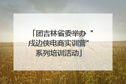 团吉林省委举办“戍边侠电商实训营”系列培训活动