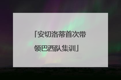 安切洛蒂首次带领巴西队集训