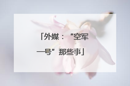 外媒：“空军一号”那些事