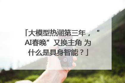 大模型热潮第三年，“AI春晚”又换主角 为什么是具身智能？