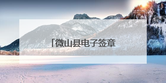 微山县电子签章“上云端” 告别繁琐公章奔波路