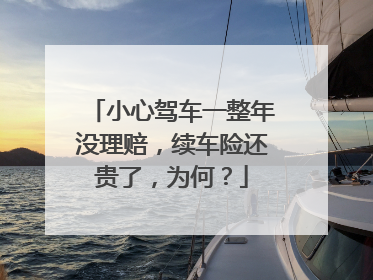 小心驾车一整年没理赔，续车险还贵了，为何？