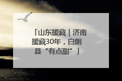山东援藏｜济南援藏30年，白朗县“有点甜”
