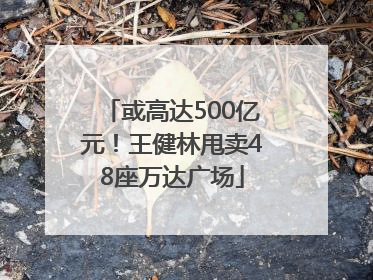 或高达500亿元！王健林甩卖48座万达广场