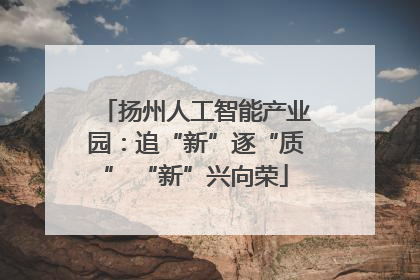 扬州人工智能产业园：追“新”逐“质” “新”兴向荣