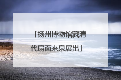 扬州博物馆藏清代扇面来泉展出