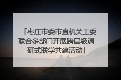 枣庄市委市直机关工委联合多部门开展跨层级调研式联学共建活动