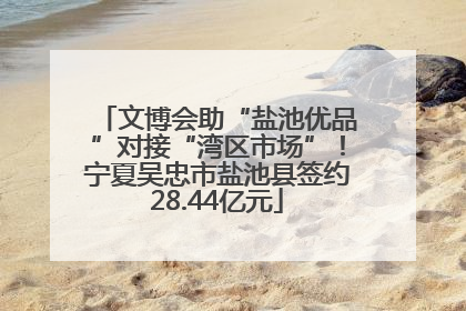 文博会助“盐池优品”对接“湾区市场”！宁夏吴忠市盐池县签约28.44亿元