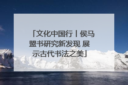文化中国行丨侯马盟书研究新发现 展示古代书法之美